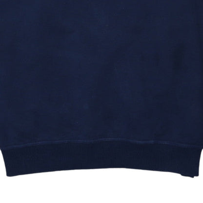 Fila Mens Navy Blue XXL 1/2 Zip Basic Jacket Cotton Pullover