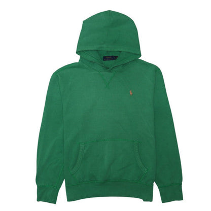 Polo Ralph Lauren Men's Green Pullover Hoodie Size L Cotton Blend
