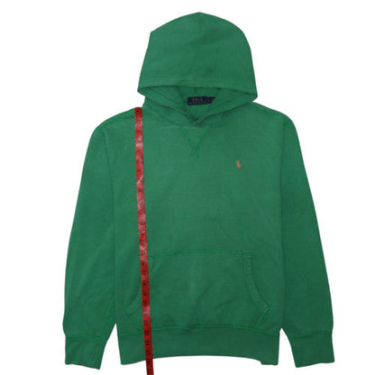 Polo Ralph Lauren Men's Green Pullover Hoodie Size L Cotton Blend