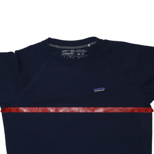Patagonia Men's Navy Sweatshirt L Regular Fit Organic Cotton Pullover