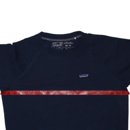 Patagonia Men's Navy Sweatshirt L Regular Fit Organic Cotton Pullover