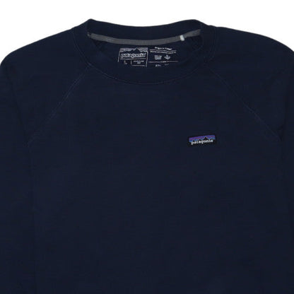 Patagonia Men's Navy Sweatshirt L Regular Fit Organic Cotton Pullover