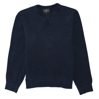 Timberland Men's Blue Crew Neck Regular Fit Cotton Sweatshirt M