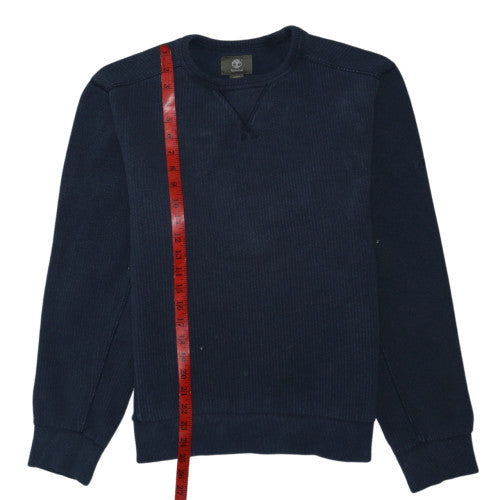 Timberland Men's Blue Crew Neck Regular Fit Cotton Sweatshirt M