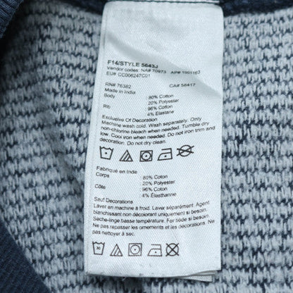 Timberland Men's Blue Crew Neck Regular Fit Cotton Sweatshirt M