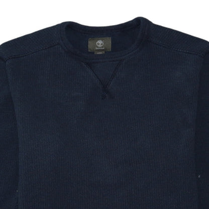 Timberland Men's Blue Crew Neck Regular Fit Cotton Sweatshirt M