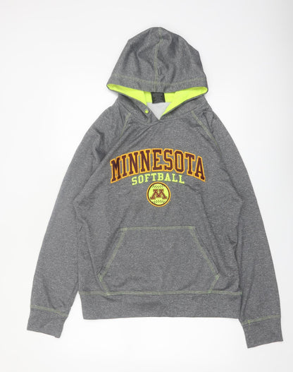 Signature Concepts Mens Grey Hoodie M Minnesota Softball Pullover