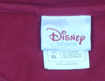 Disney Store Women's Red XL Minnie Mouse Mom Sweatshirt