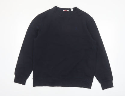 IZOD Men's Black M Pullover Crew Neck Fleece Sweatshirt