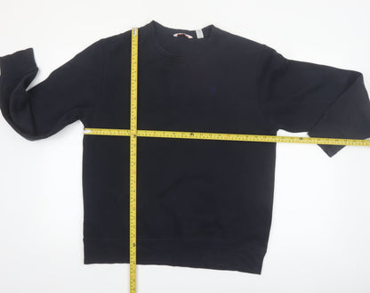 IZOD Men's Black M Pullover Crew Neck Fleece Sweatshirt