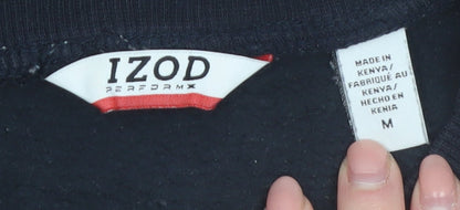 IZOD Men's Black M Pullover Crew Neck Fleece Sweatshirt