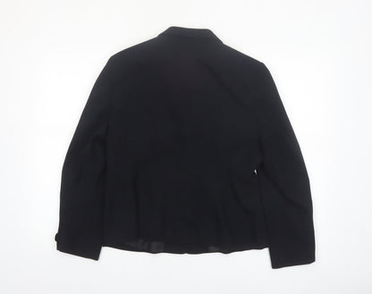 Richards Petites Black Blazer Jacket UK 14 Women's Single-Breasted Formal