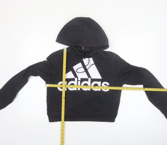 Adidas Women’s Black Pullover Hoodie Size M Regular Fit Logo