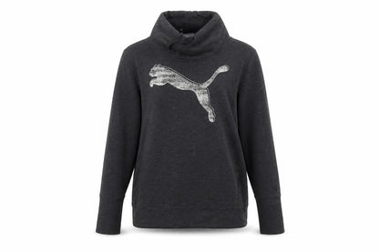 Puma Women’s Black Funnel Neck Pullover Sweatshirt Size 12