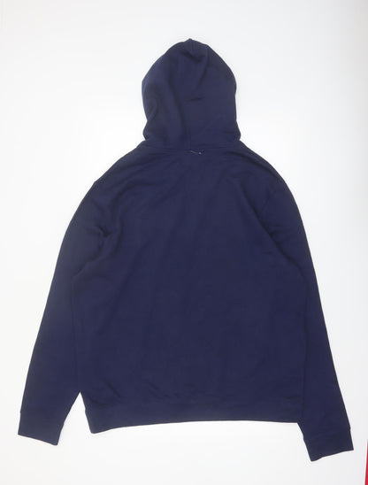 NFL Team Apparel Men's Blue XL Pullover Hoodie Super Bowl Champions