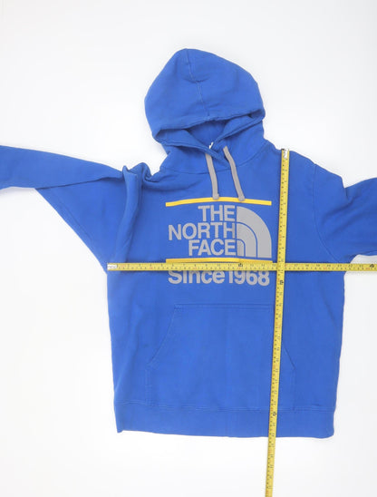 The North Face Men's Blue Pullover Hoodie Size L Outdoor Fleece