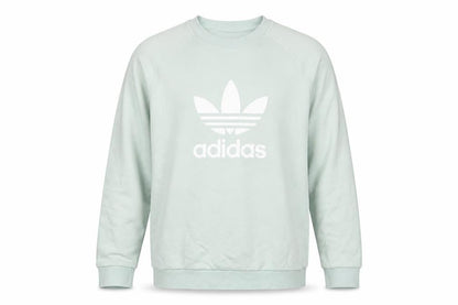 adidas Men's Green Logo Pullover Sweatshirt L Regular Fit