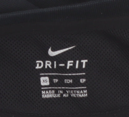 Nike Men's Black Dri-FIT XS Crew Neck Pullover Sweatshirt