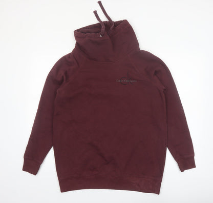 Mens UK Size M Calvin Klein Jeans Brown Pullover Sweatshirt