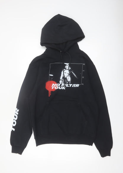 Port & Company Men's Black No Filter Tour Pullover Hoodie Small