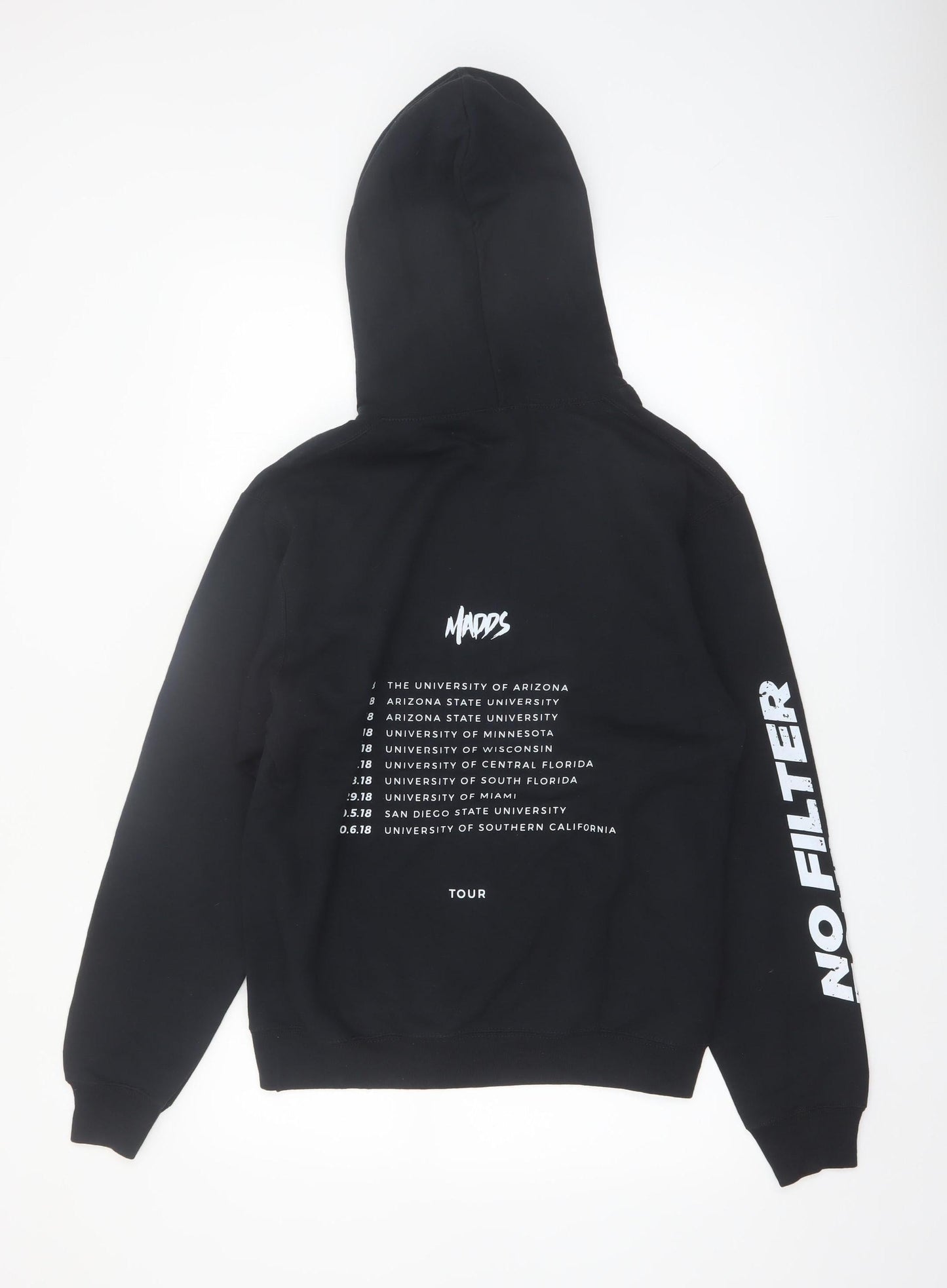 Port & Company Men's Black No Filter Tour Pullover Hoodie Small