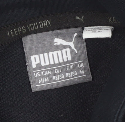 Puma Men's Black M 1/2 Zip High Neck Sports Sweatshirt