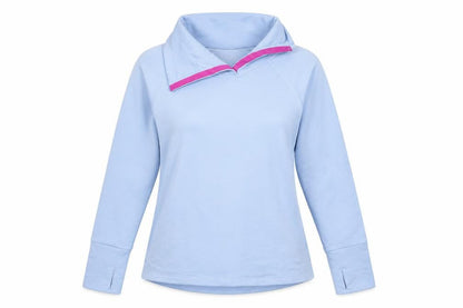 Champion Women Blue Pullover Sweatshirt Size L Warm Control