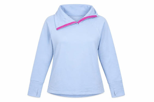 Champion Women Blue Pullover Sweatshirt Size L Warm Control