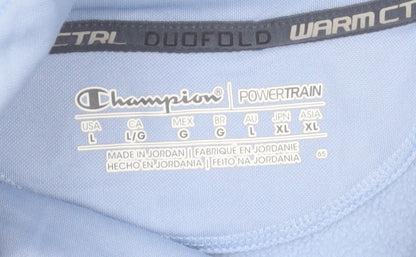 Champion Women Blue Pullover Sweatshirt Size L Warm Control