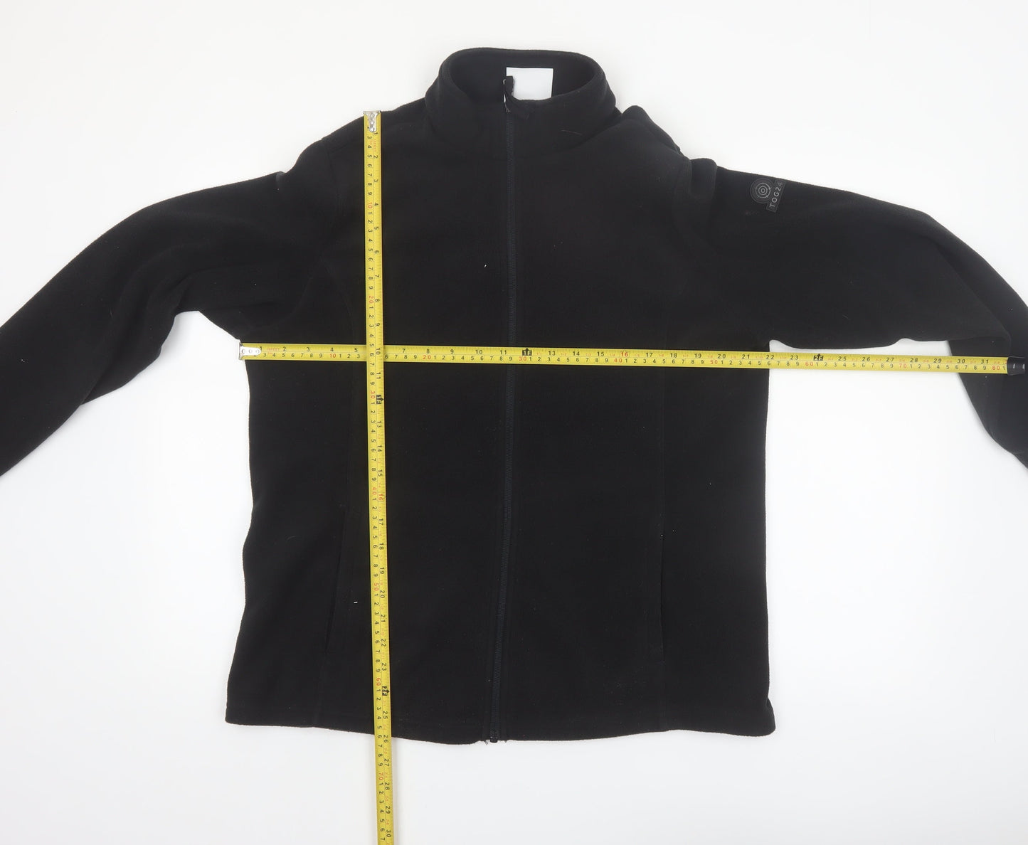 TOG24 Women's Black Fleece Full Zip Jacket Size 14