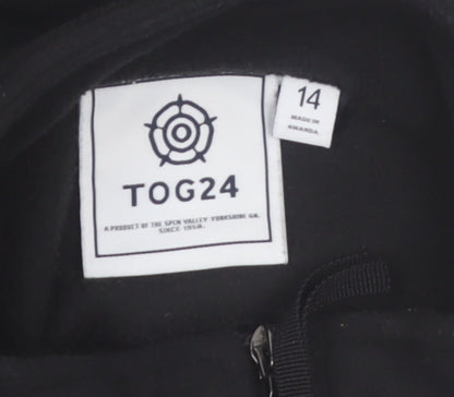 TOG24 Women's Black Fleece Full Zip Jacket Size 14