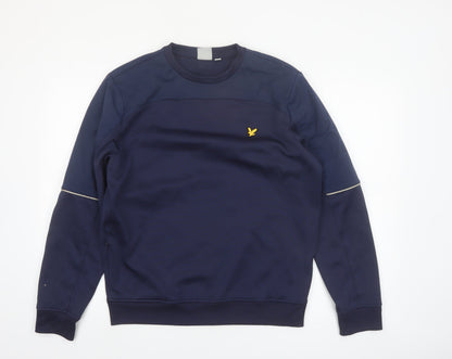 Lyle & Scott Men’s Blue Crew Neck Pullover Sweatshirt M Sports Style