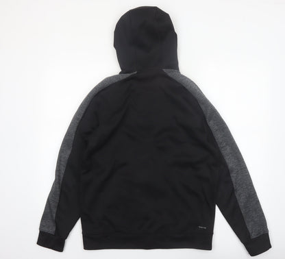 Adidas Men’s Black Full Zip Hoodie Size M Regular Fit Sportswear