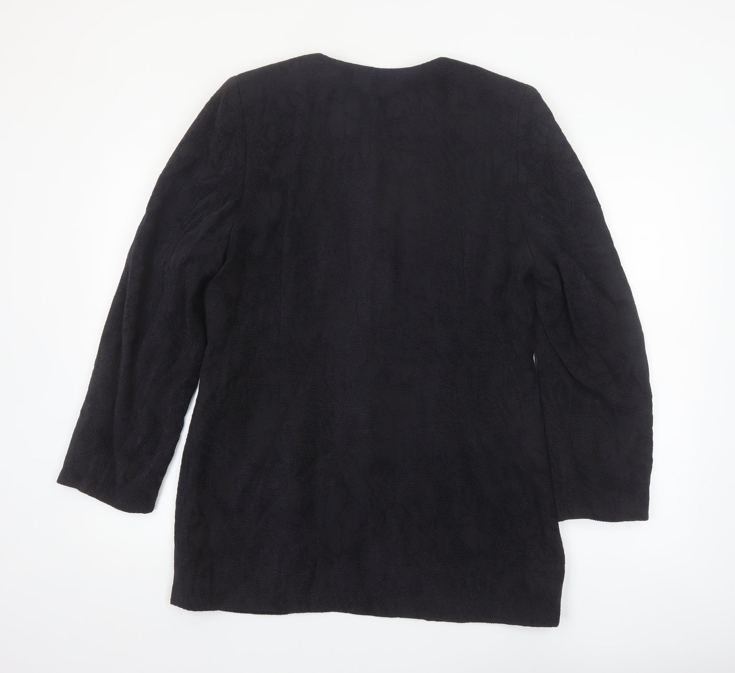 Marks and Spencer Women’s Black Classic Long Sleeve Mid-Length Coat Size 16