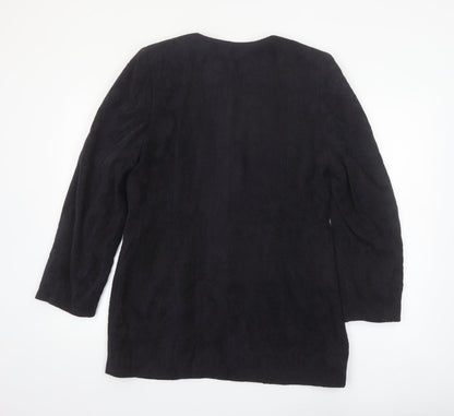 Marks and Spencer Women’s Black Classic Long Sleeve Mid-Length Coat Size 16