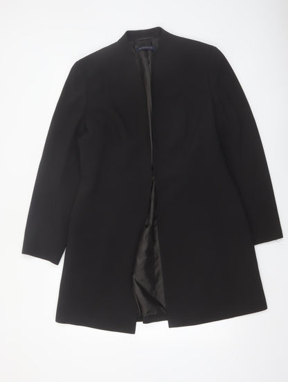 Windsmoor Women Black Size 16 Long Overcoat Classic Style
