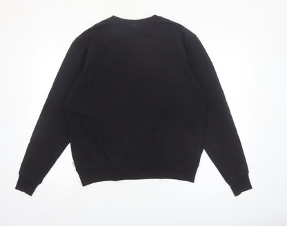 Fila Men's Black Crew Neck Pullover Sweatshirt Size M