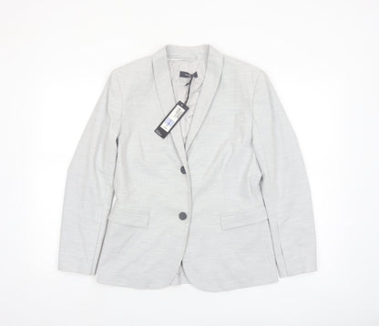 Marks and Spencer Autograph Women’s Grey Blazer UK 8 Classic Tailored Jacket