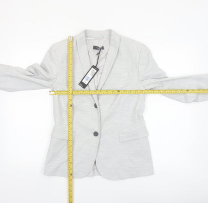 Marks and Spencer Autograph Women’s Grey Blazer UK 8 Classic Tailored Jacket