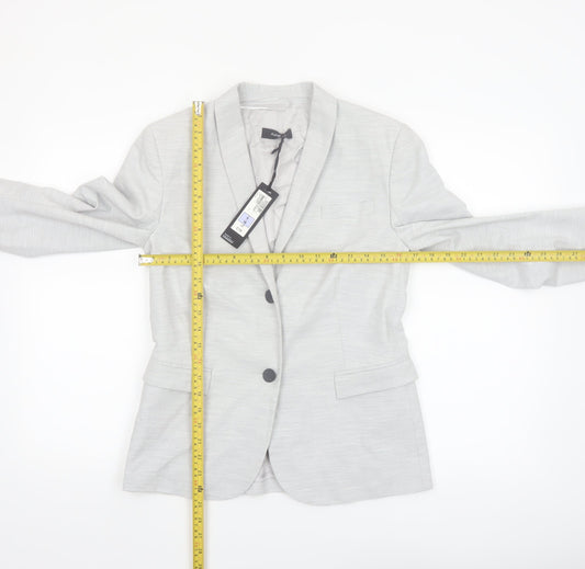 Marks and Spencer Autograph Women’s Grey Blazer UK 8 Classic Tailored Jacket