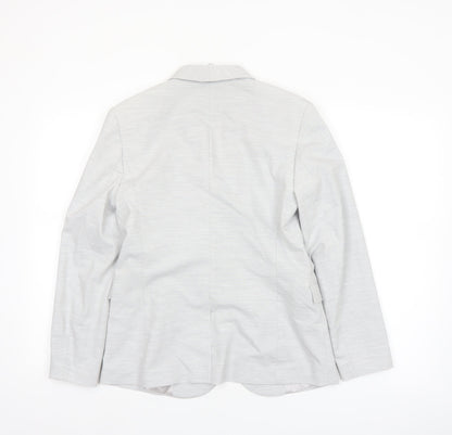 Marks and Spencer Autograph Women’s Grey Blazer UK 8 Classic Tailored Jacket