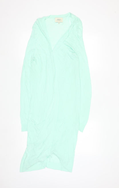 Papaya Women Green Size 18 Viscose Long Sleeve Open Cardigan