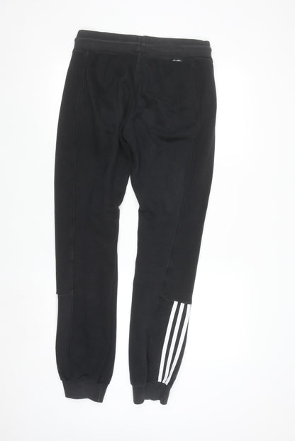 Adidas Men's Black Sport Essentials Jogger Trousers M/L Climalite
