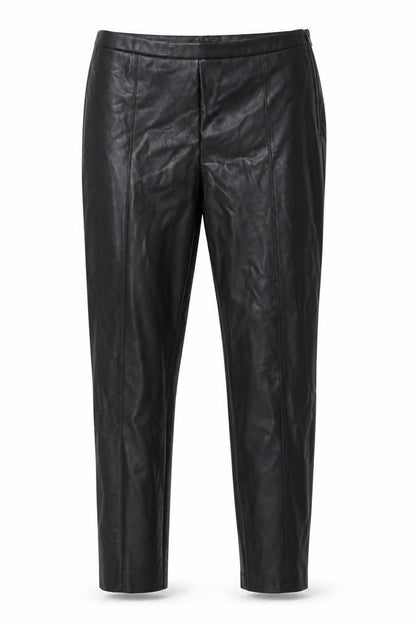 Zara Women Black Faux Leather Slim Leggings Size 12