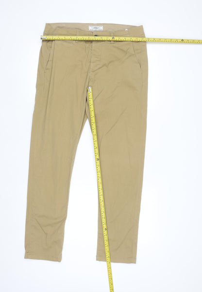 Produkt Men's Beige Chino Trousers 33/32 Slim Fit Cotton Stretch
