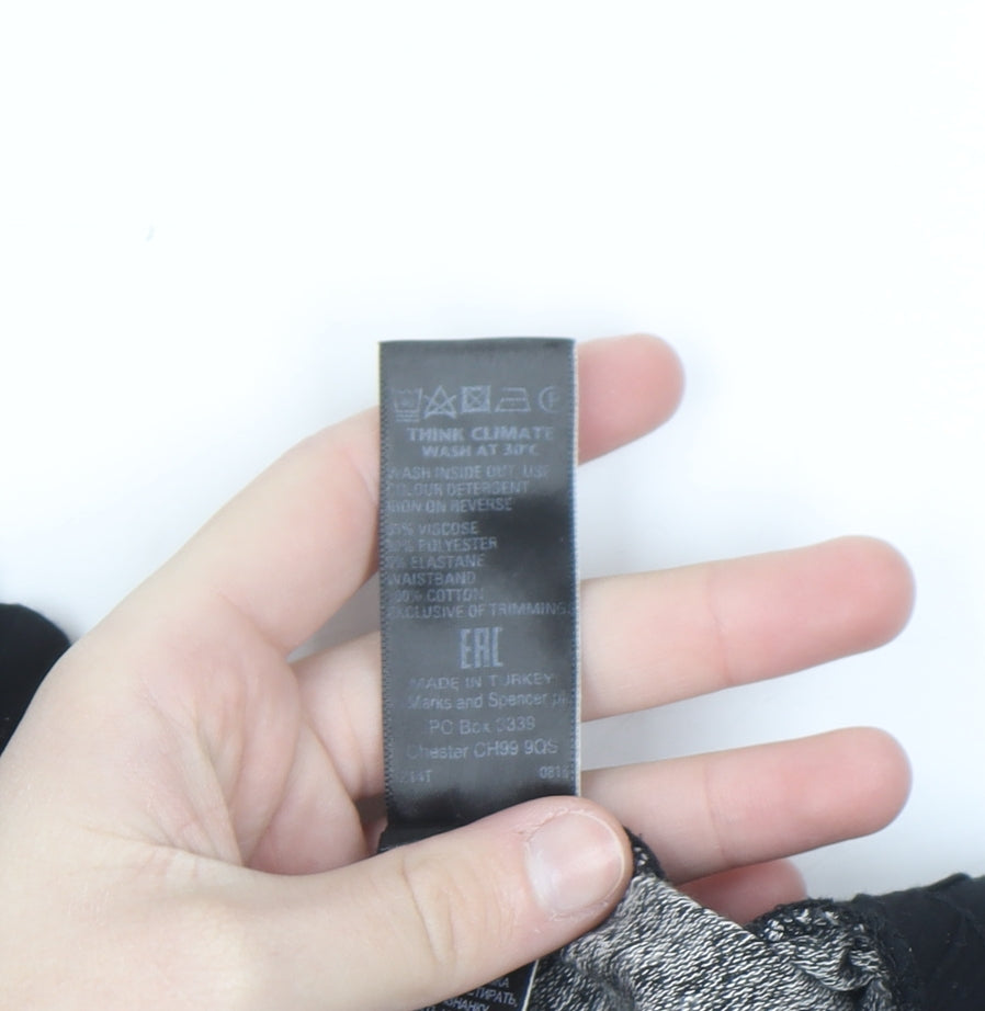 Marks and Spencer Womens Grey Size 14 Jogger Trousers