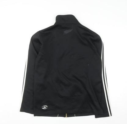 Adidas All Blacks Men's Black Track Jacket Size S Rugby Style