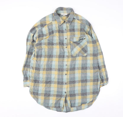 Next Women’s Multicoloured Flannel Check Tunic Shirt Size 12