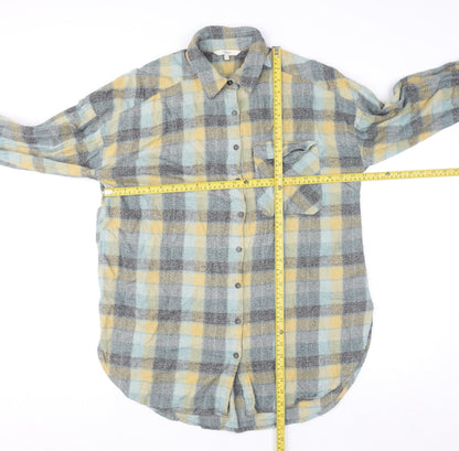 Next Women’s Multicoloured Flannel Check Tunic Shirt Size 12