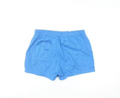 Sports Action Blue Womens Small Athletic Knit Shorts
